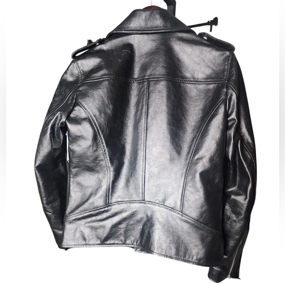 🔴NEW! AG REESE MOTO LEATHER JACKET SZ SMALL - Picture 11 of 16